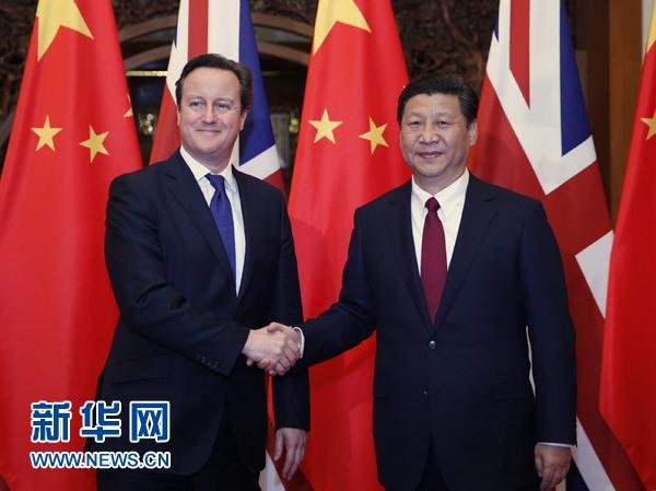 12月2日，國家主席習(xí)近平在北京釣魚臺國賓館會見英國首相卡梅倫。 新華社記者 鞠鵬 攝