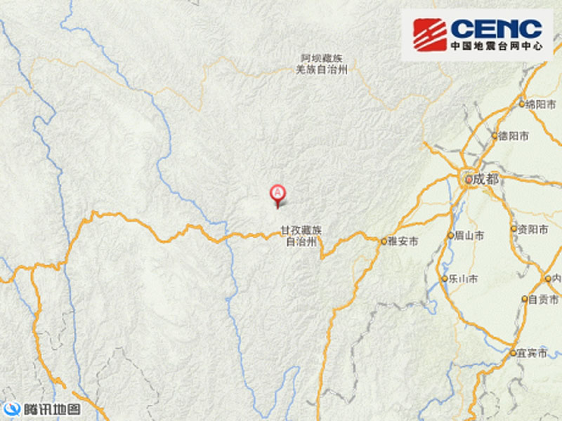 　　據(jù)中國(guó)地震臺(tái)網(wǎng)速報(bào)稱(chēng)，11月22日16時(shí)55分，四川省甘孜藏族自治州康定縣（北緯30.3度，東經(jīng)