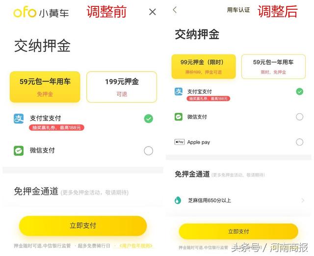 小黃車交押金被套路？現(xiàn)已調(diào)整選項(xiàng)防誤充