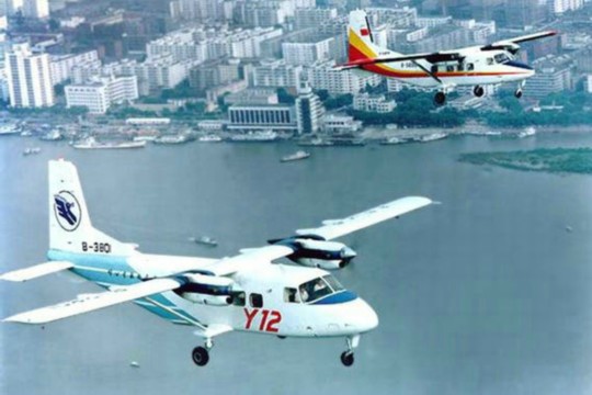 資料圖：中國運-12空中飛行。