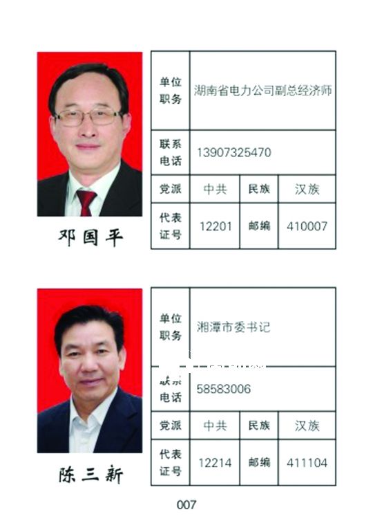 湘潭市人大常委會(huì)官網(wǎng)公開(kāi)的湖南省委書(shū)記徐守盛和湘潭市委書(shū)記陳三新的信息。兩人均為湘潭選出的湖南省人大代表，陳三新同時(shí)是湘潭市人大代表。</p><p>