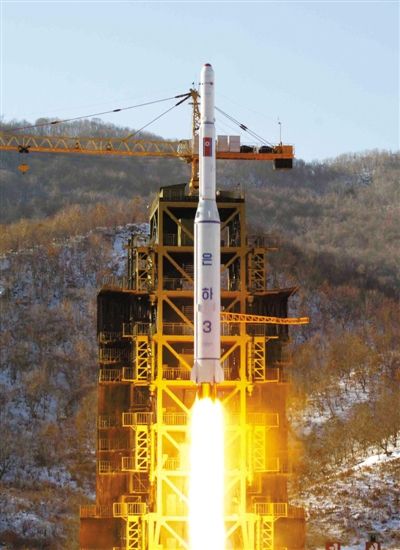 去年12月12日，朝鮮發(fā)射衛(wèi)星。