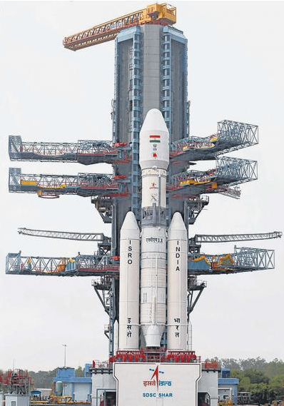 印度最新研制的地球同步衛(wèi)星發(fā)射火箭“馬克III型”(Mark III)。