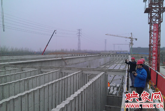 鄭州航空港第一水廠改擴(kuò)建工程現(xiàn)場(chǎng)。