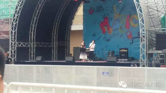 河南交通廣播主持人佳音、彎彎、朱浩都登上了優(yōu)放舞臺，優(yōu)放，交廣在這里！
