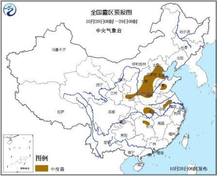 全國霾區(qū)預(yù)報(bào)圖