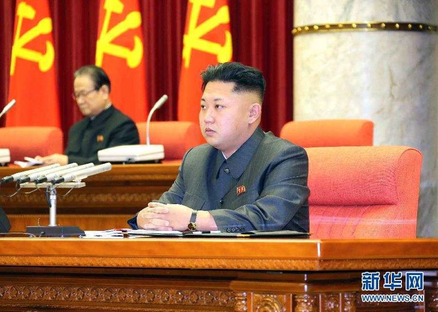12月8日，在朝鮮平壤，朝鮮勞動黨第一書記金正恩出席并指導(dǎo)朝鮮勞動黨中央政治局?jǐn)U大會議。