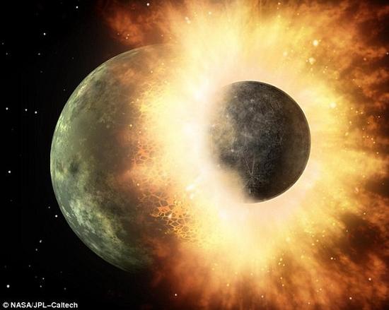 資料圖片：科學家說，45億年前跟忒伊亞行星的一場相撞，把水資源帶到了地球。
