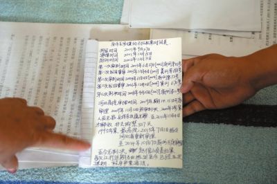 原偉東的姐姐記錄的案件時(shí)間表。