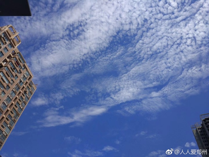 又被鄭州的藍天刷屏！隨便一拍就是手機壁紙
