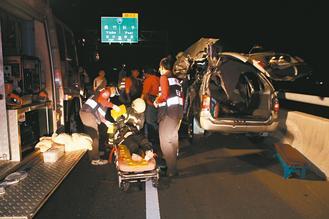 嘉義縣八十二號快速道路發(fā)生死亡車禍，造成二死一重傷慘劇。