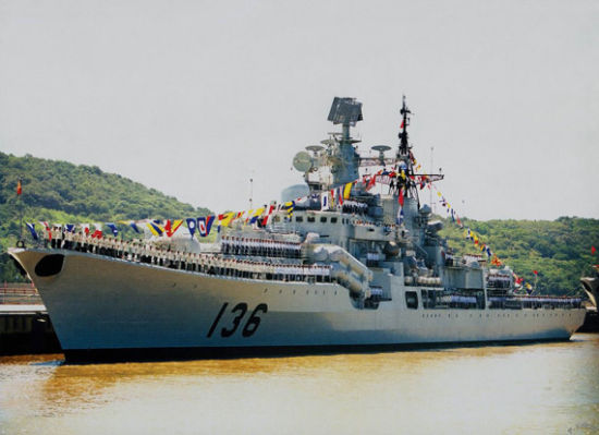 資料圖：東海艦隊的杭州號驅逐艦。