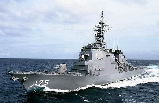 資料圖：日本宙斯盾級(jí)導(dǎo)彈驅(qū)逐艦妙高號(hào)(DD175)。