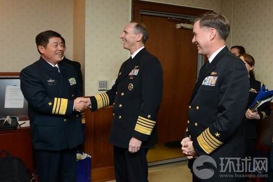 解放軍海軍副司令訪美談及環(huán)太軍演。