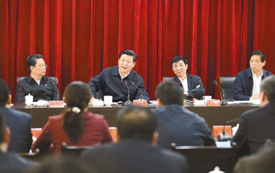 3月18日，習(xí)近平聽(tīng)取蘭考縣教育實(shí)踐活動(dòng)情況匯報(bào)，并發(fā)表重要講話。